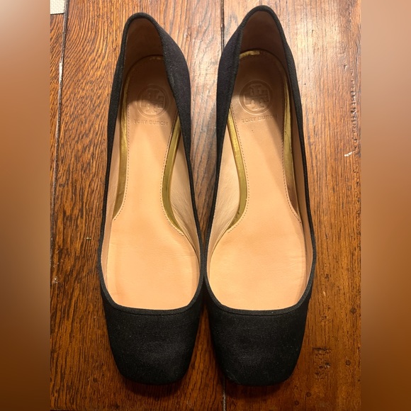 Tory Burch Regina Square Toe Low Block Heels - Picture 6 of 8